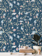 Midnight Chinoiserie  Wallpaper