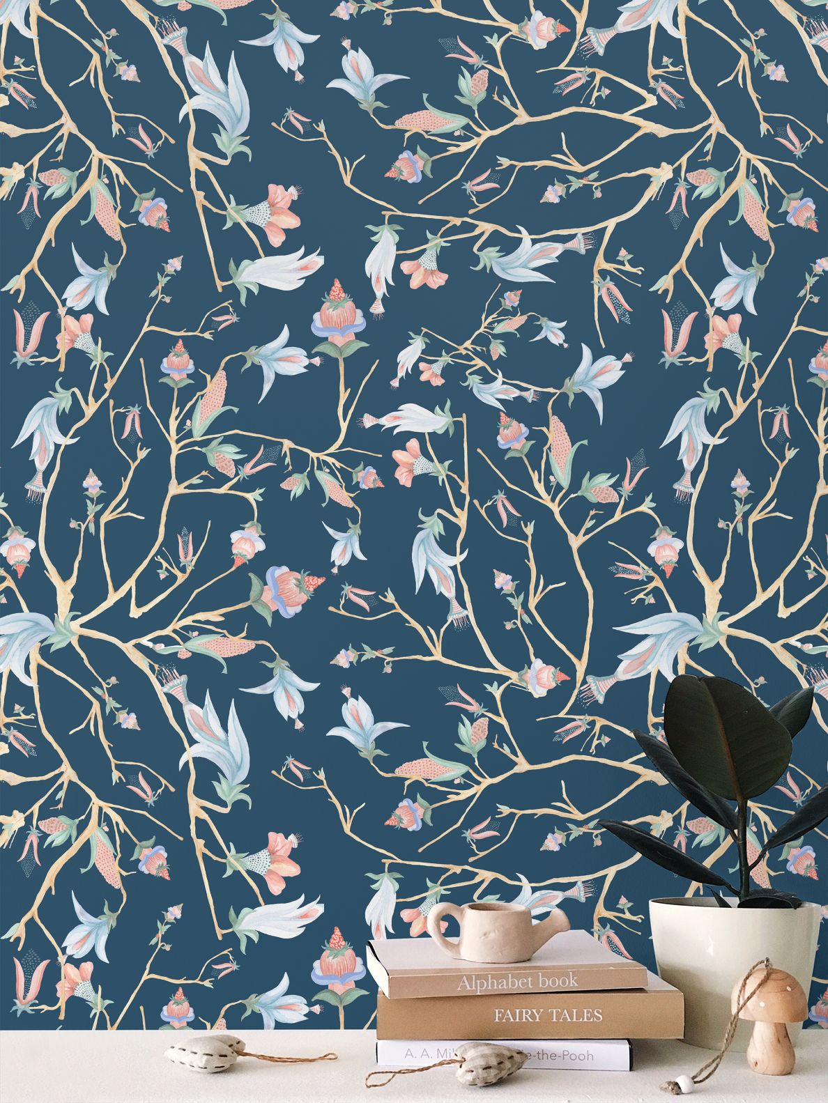 Midnight Chinoiserie  Wallpaper
