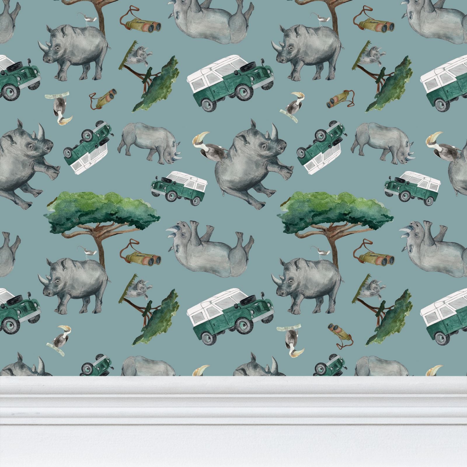 Rhino Safari Wallpaper