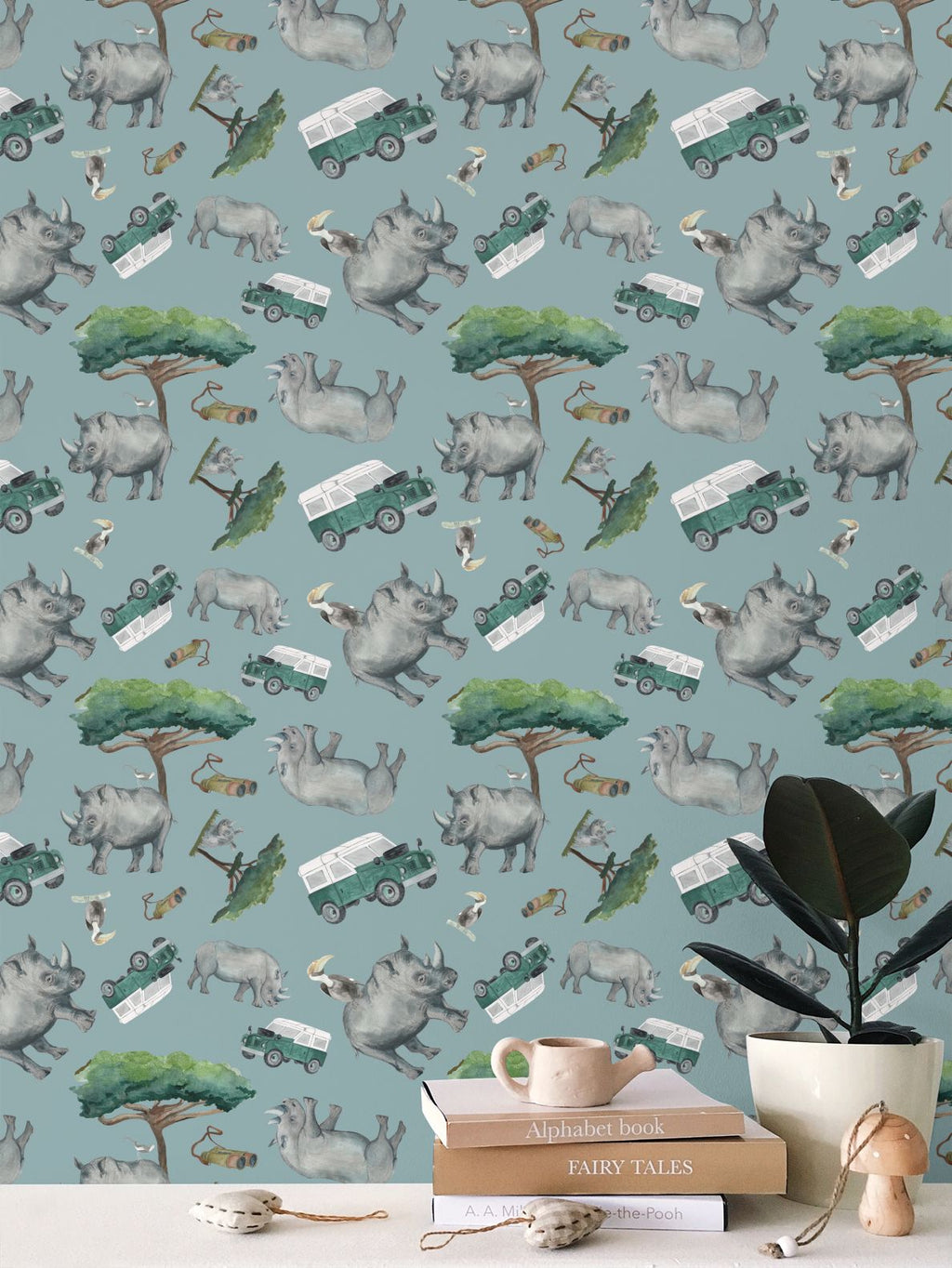 Rhino Safari Wallpaper