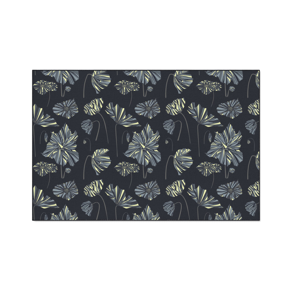 Heavy Duty Indoor/Outdoor Door Mat - Midnight Thunder Poppies