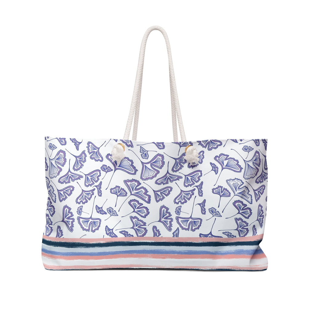 Lavender Gingko Weekender Bag