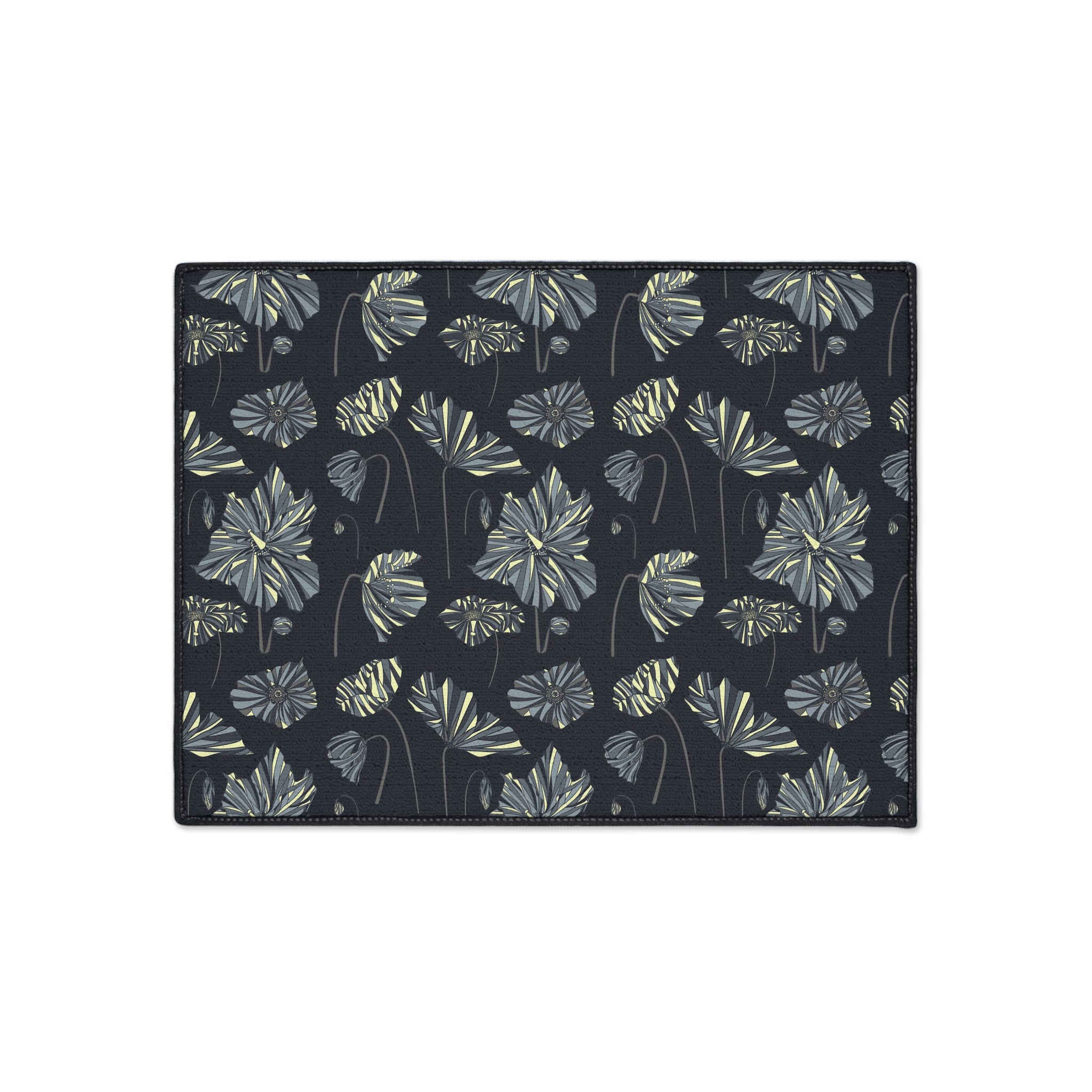 Heavy Duty Indoor/Outdoor Door Mat - Midnight Thunder Poppies