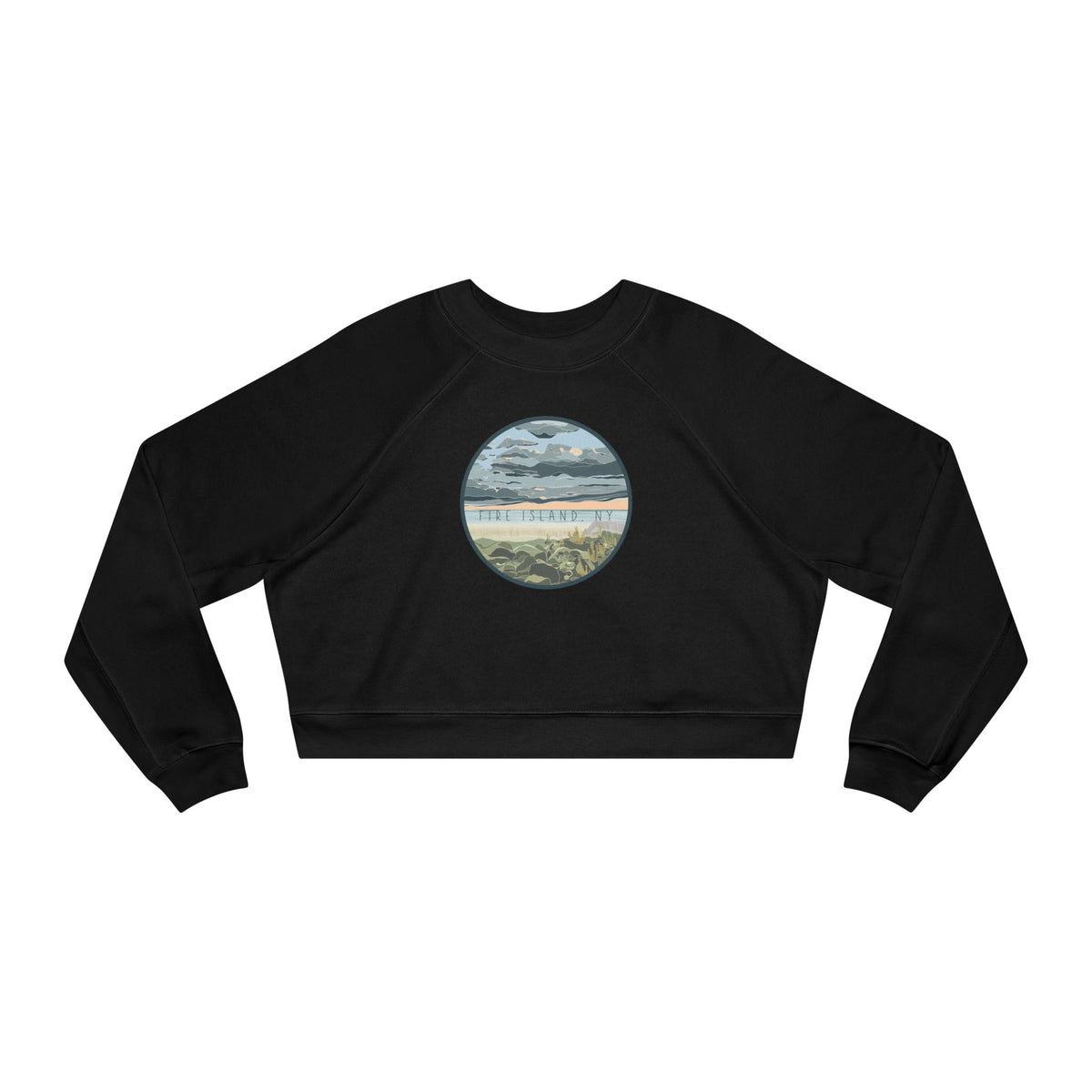 “A slice of heaven” Cropped Crew Sweatshirt