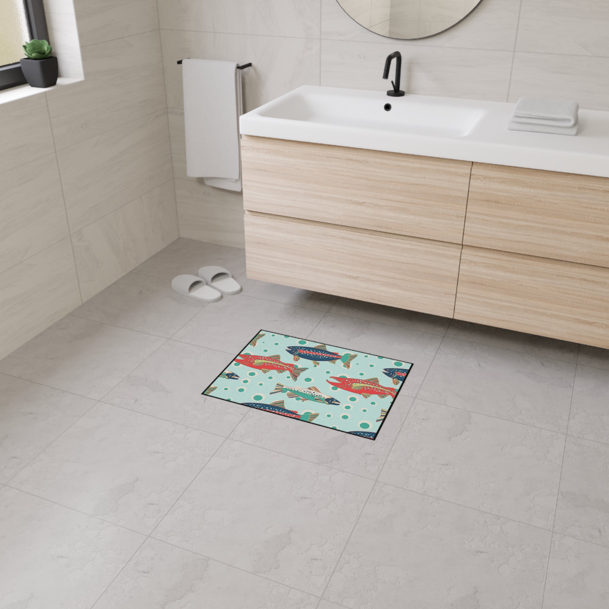 Heavy Duty Floor Mat - Tulip Lake Lodge Trout