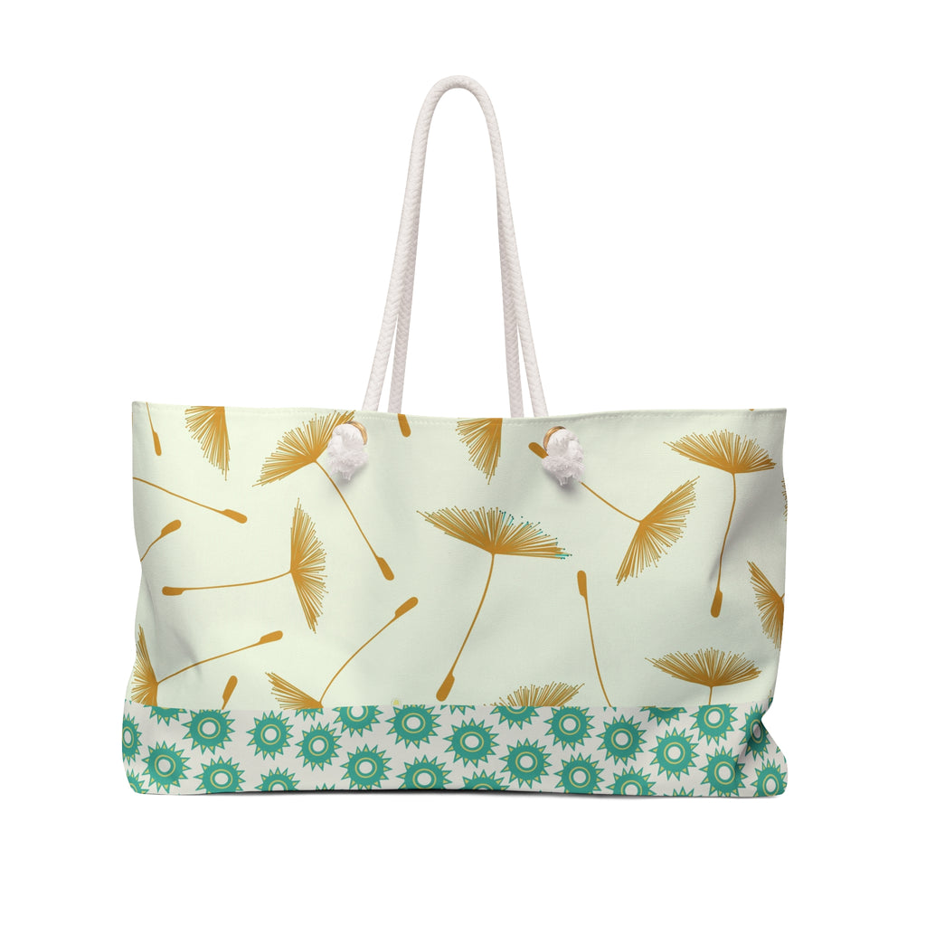 Golden Dandelion Weekender Bag