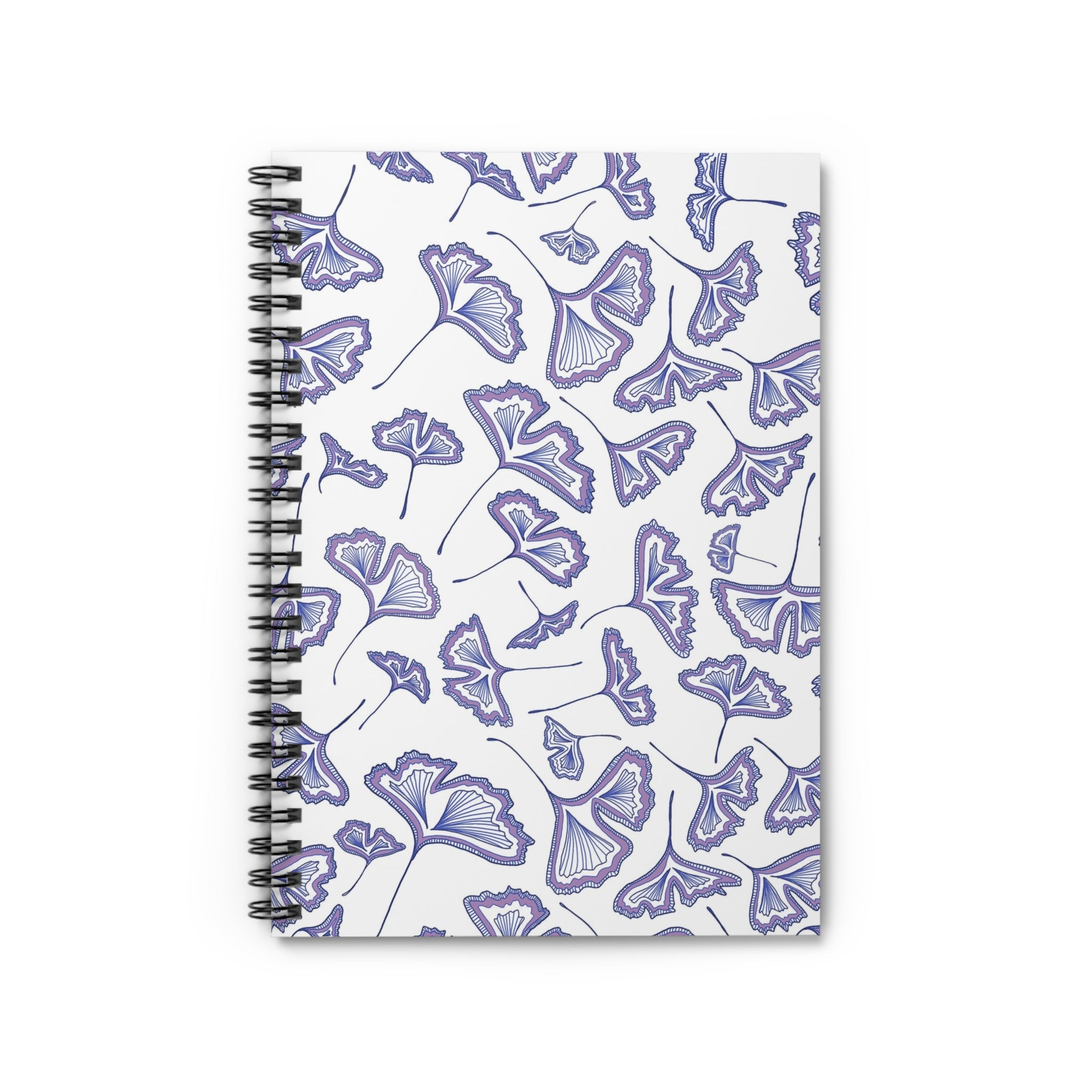 Lavender Gingko Notebook - Ruled Line