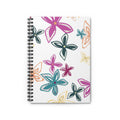 Pink Geo Flowers Notebook - Ruled Line