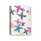 Pink Geo Flowers Notebook - Ruled Line