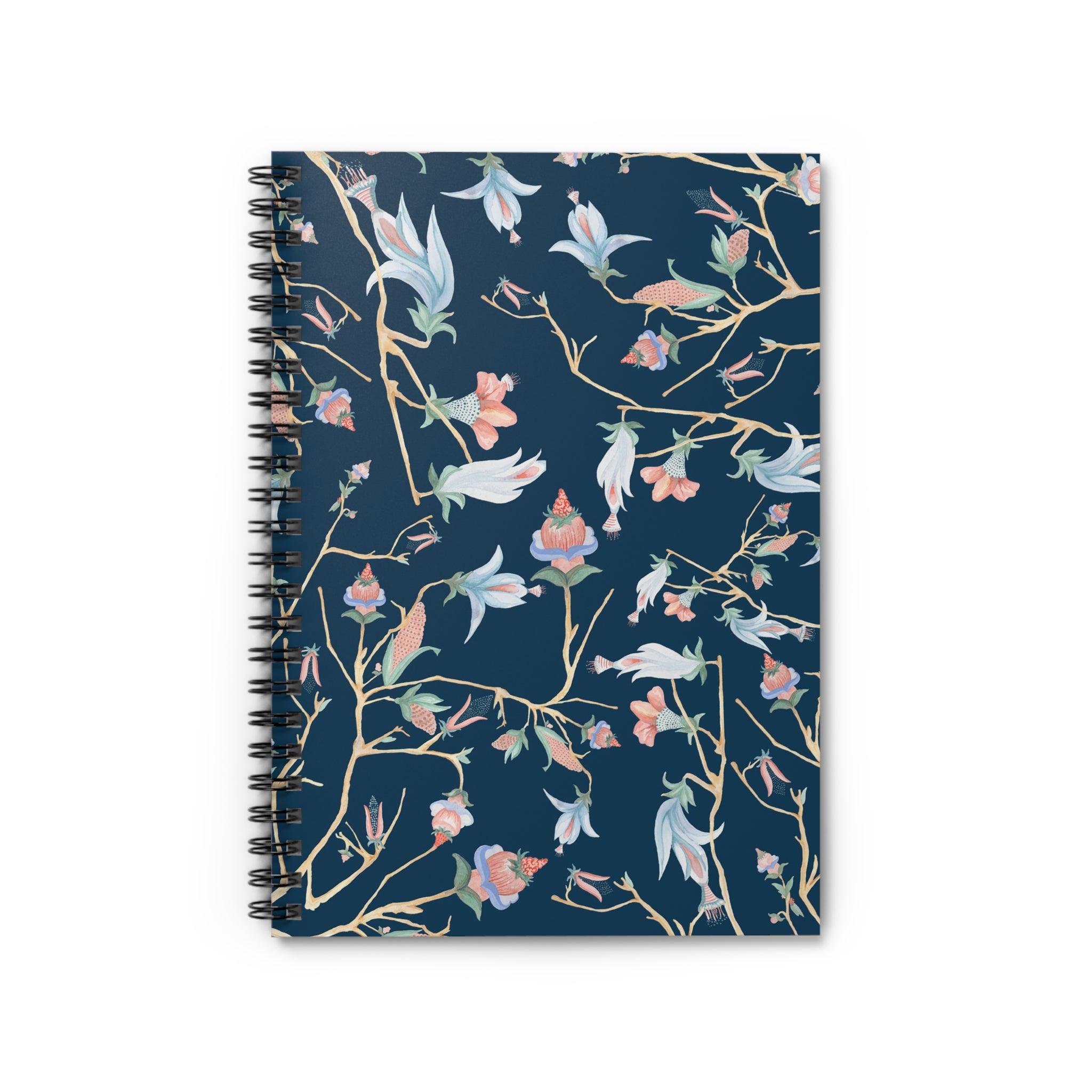 Midnight Chinoiserie Notebook - Rule Lined