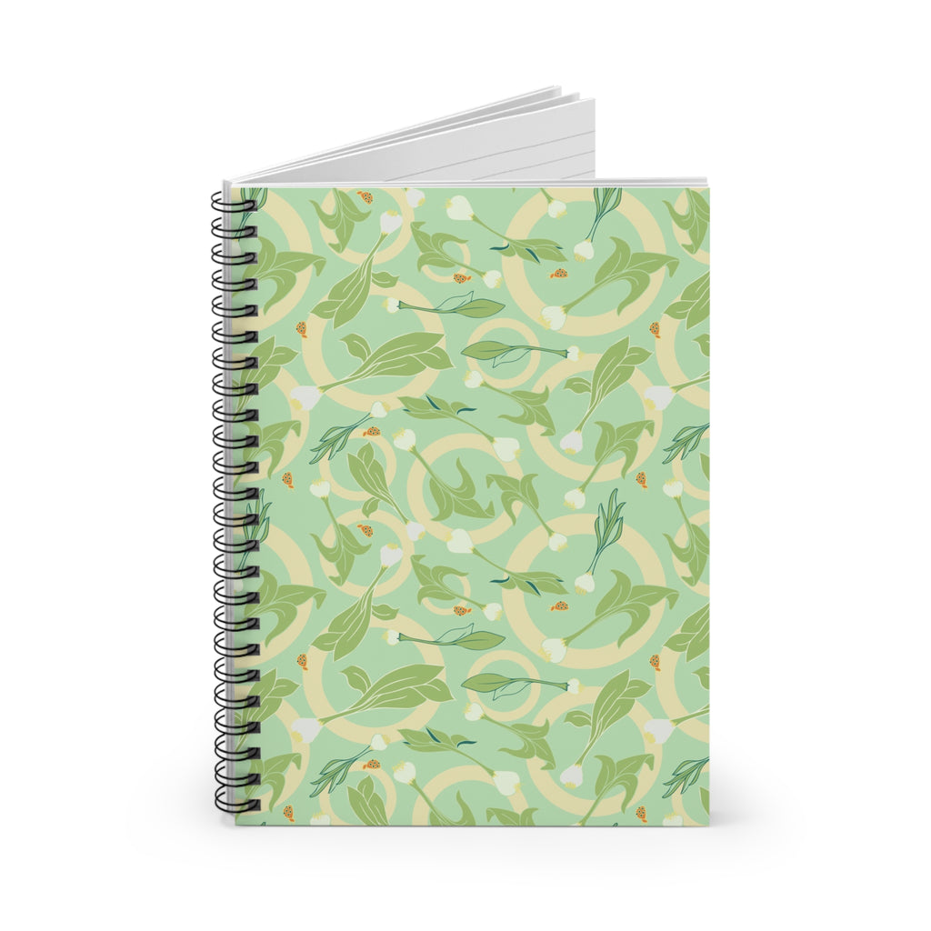 Springtime Bulbs Notebook - Ruled Line