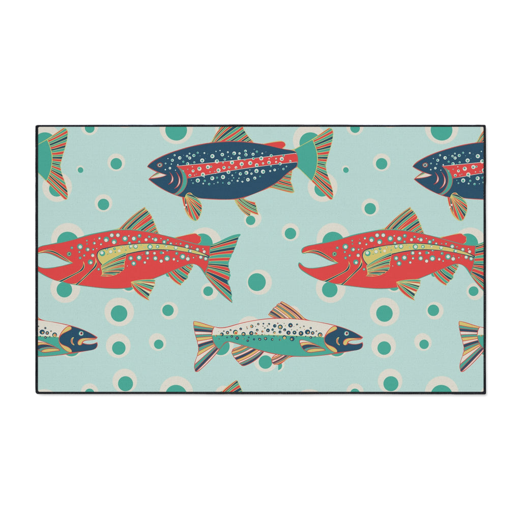 Heavy Duty Floor Mat - Tulip Lake Lodge Trout