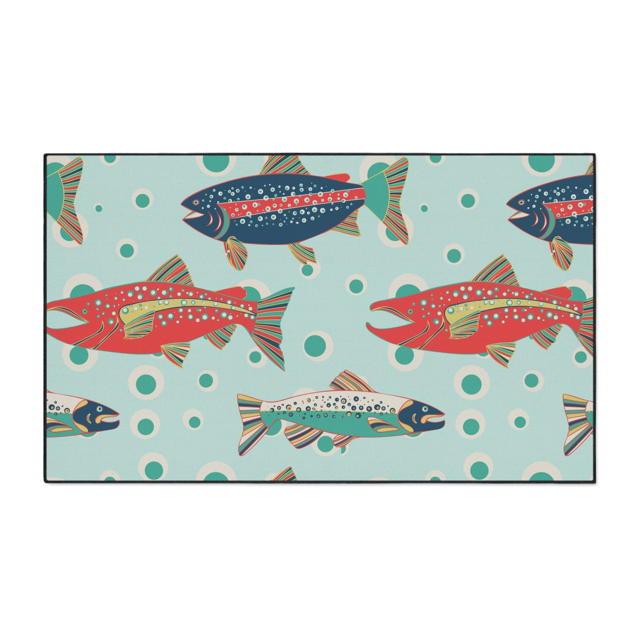 Heavy Duty Floor Mat - Tulip Lake Lodge Trout