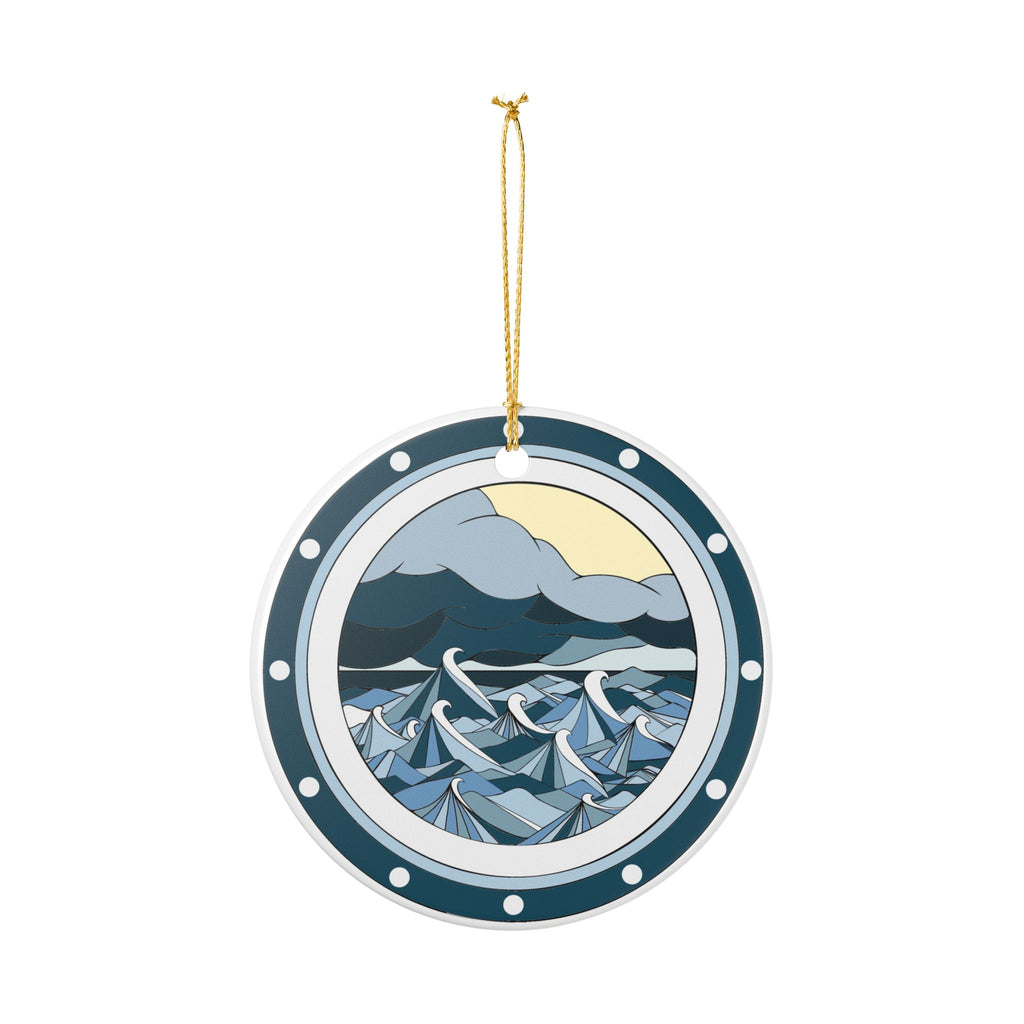 Porthole Ceramic Ornament