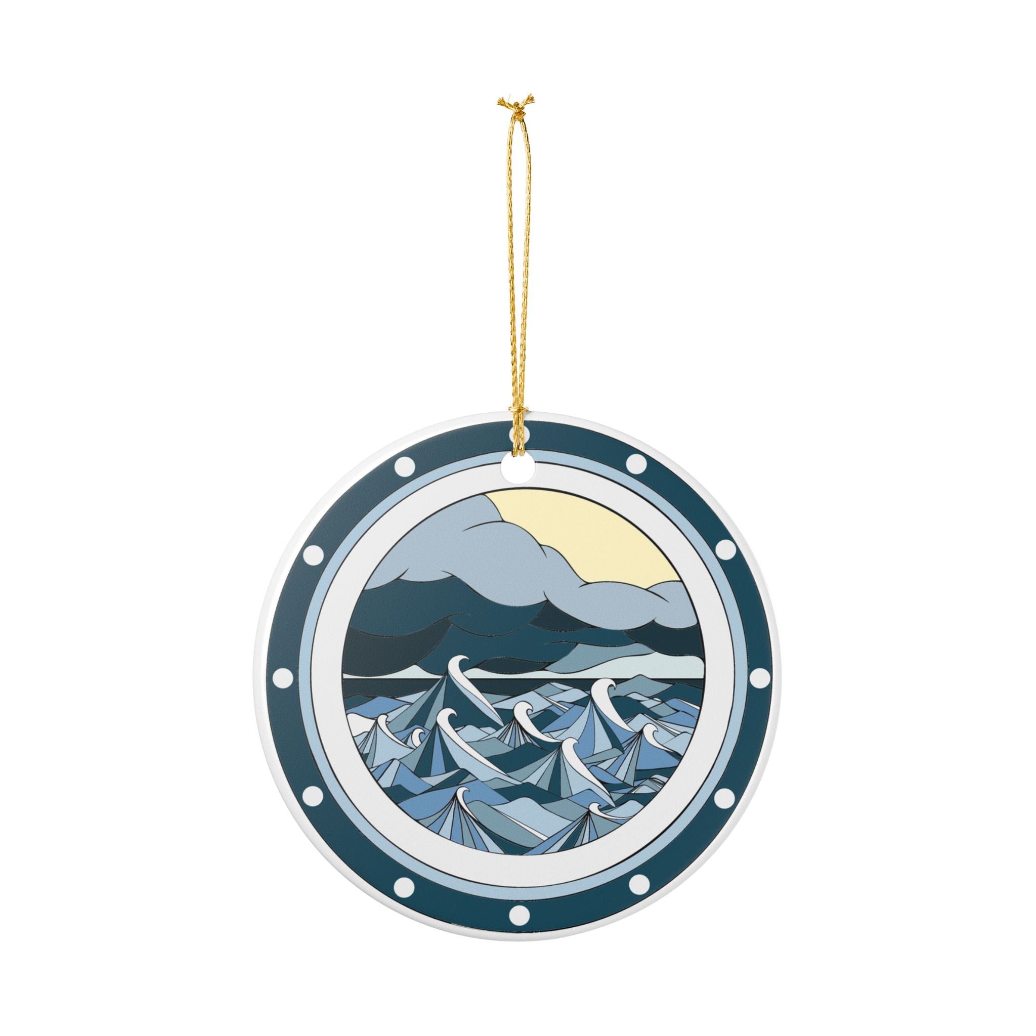 Porthole Ceramic Ornament