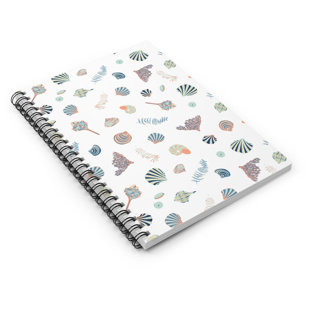 Sandy Seashells Spiral Notebook