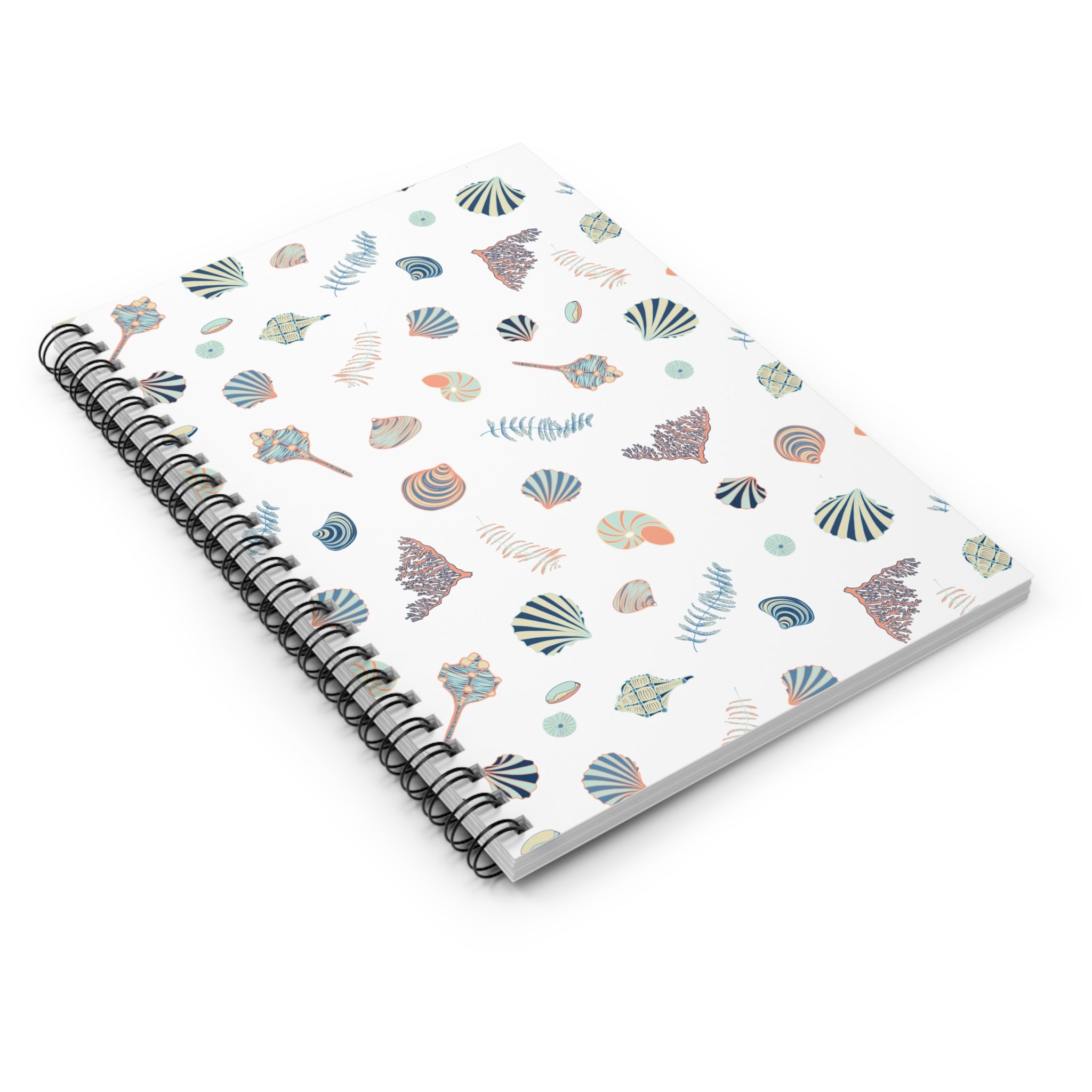 Sandy Seashells Spiral Notebook