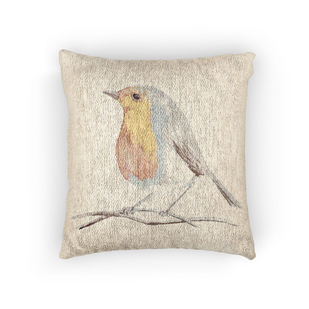 Robin Woven Throw Pillow