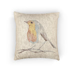 Robin Woven Throw Pillow