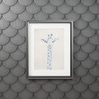 Giraffe Watercolor Art Print