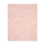 Cozy Velveteen Microfiber Blanket - Pink Tortoise