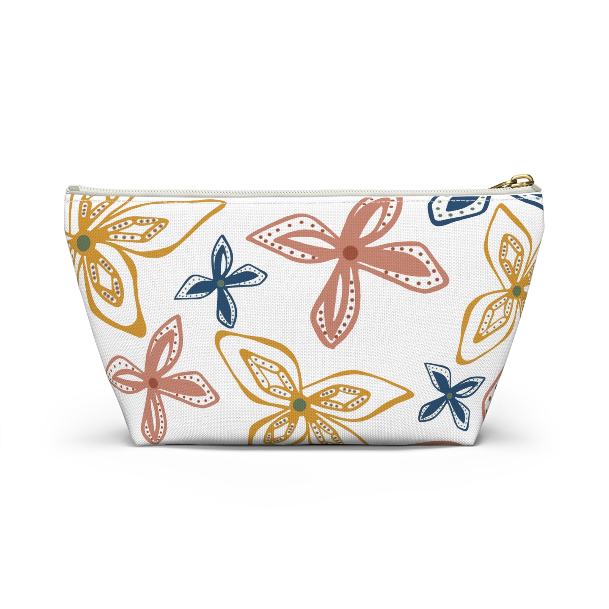 Geo Flowers Accessory Pouch