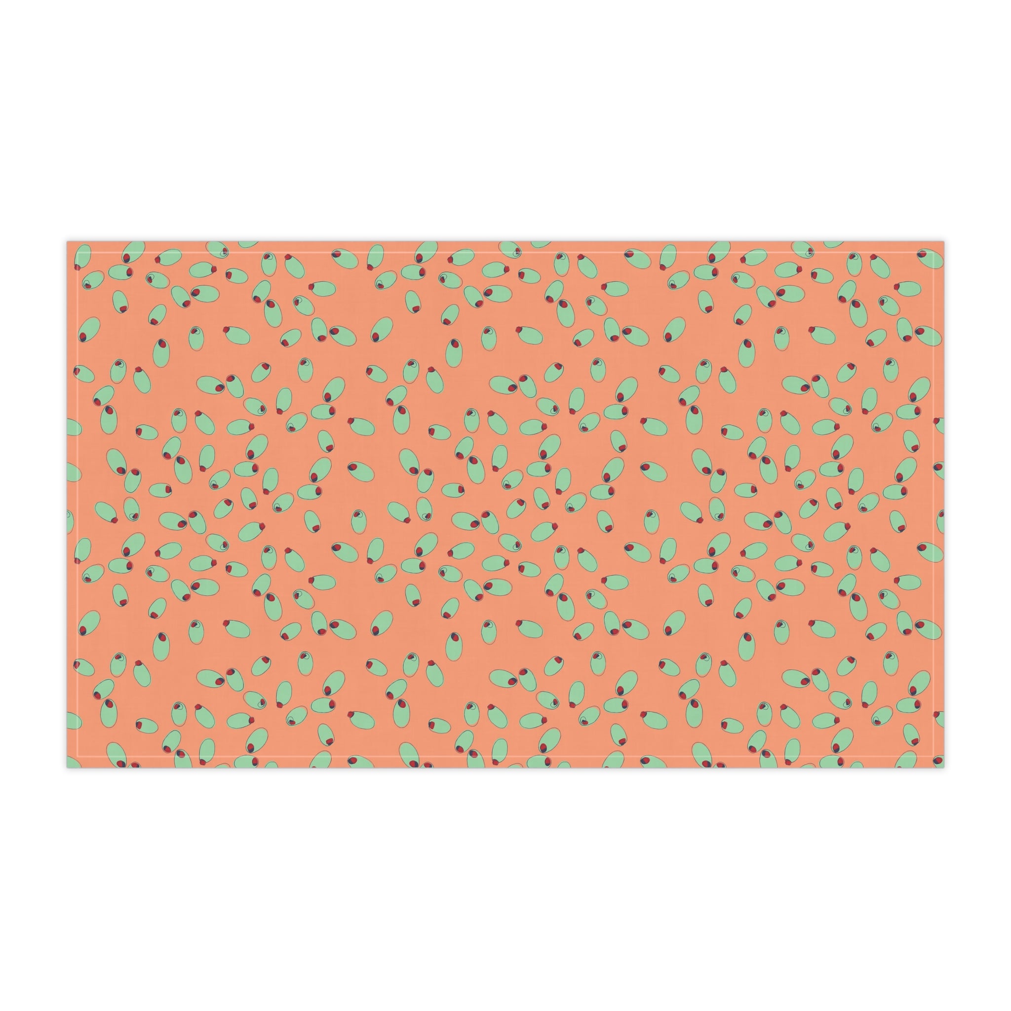 Orange - Martini Olives Kitchen Tea Towel