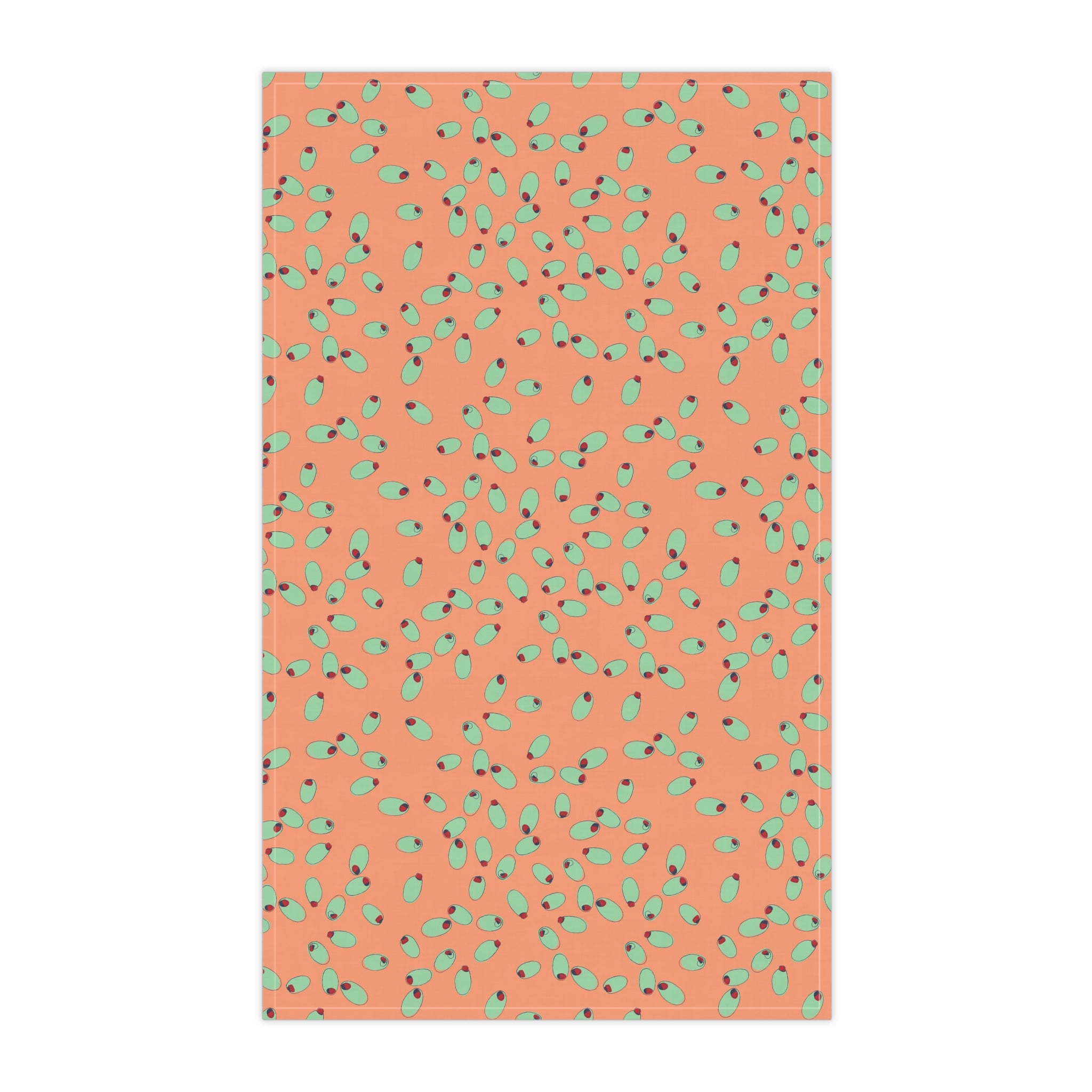 Orange - Martini Olives Kitchen Tea Towel
