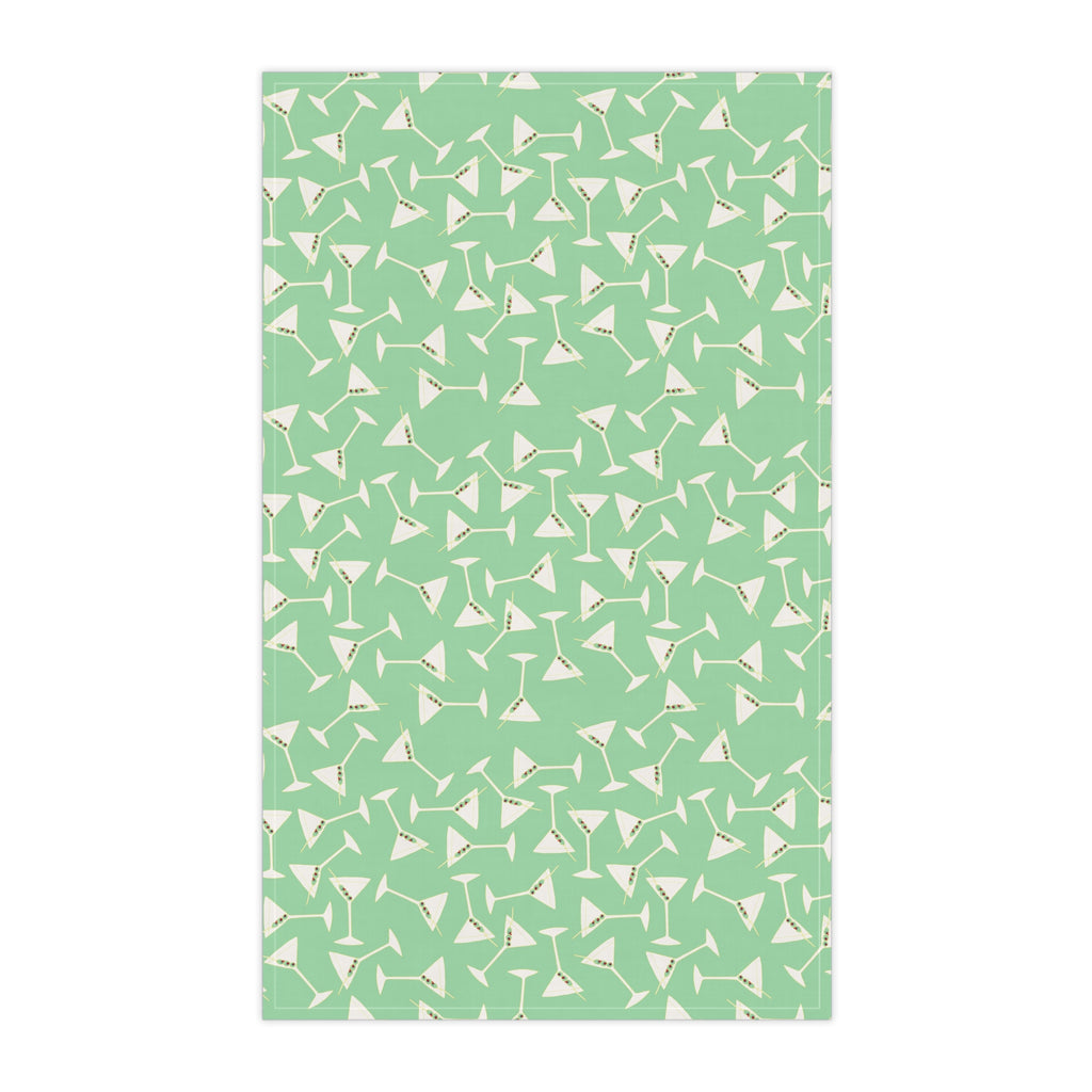 Green - Martini Olives Kitchen Tea Towel