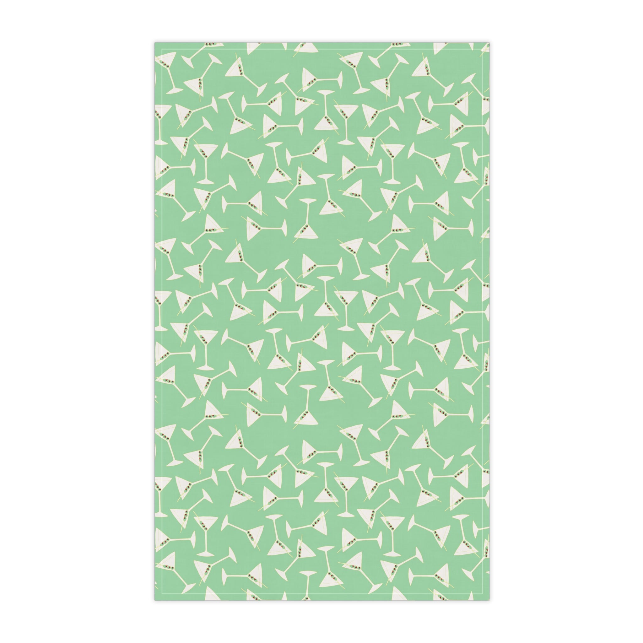 Green - Martini Olives Kitchen Tea Towel