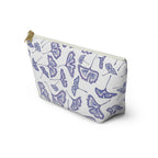 Ginkgo Leaf Accessory Pouch - Floral Makeup Bag, Travel Organizer, Gift for Her, Eco-Friendly Pouch, Stylish Storage